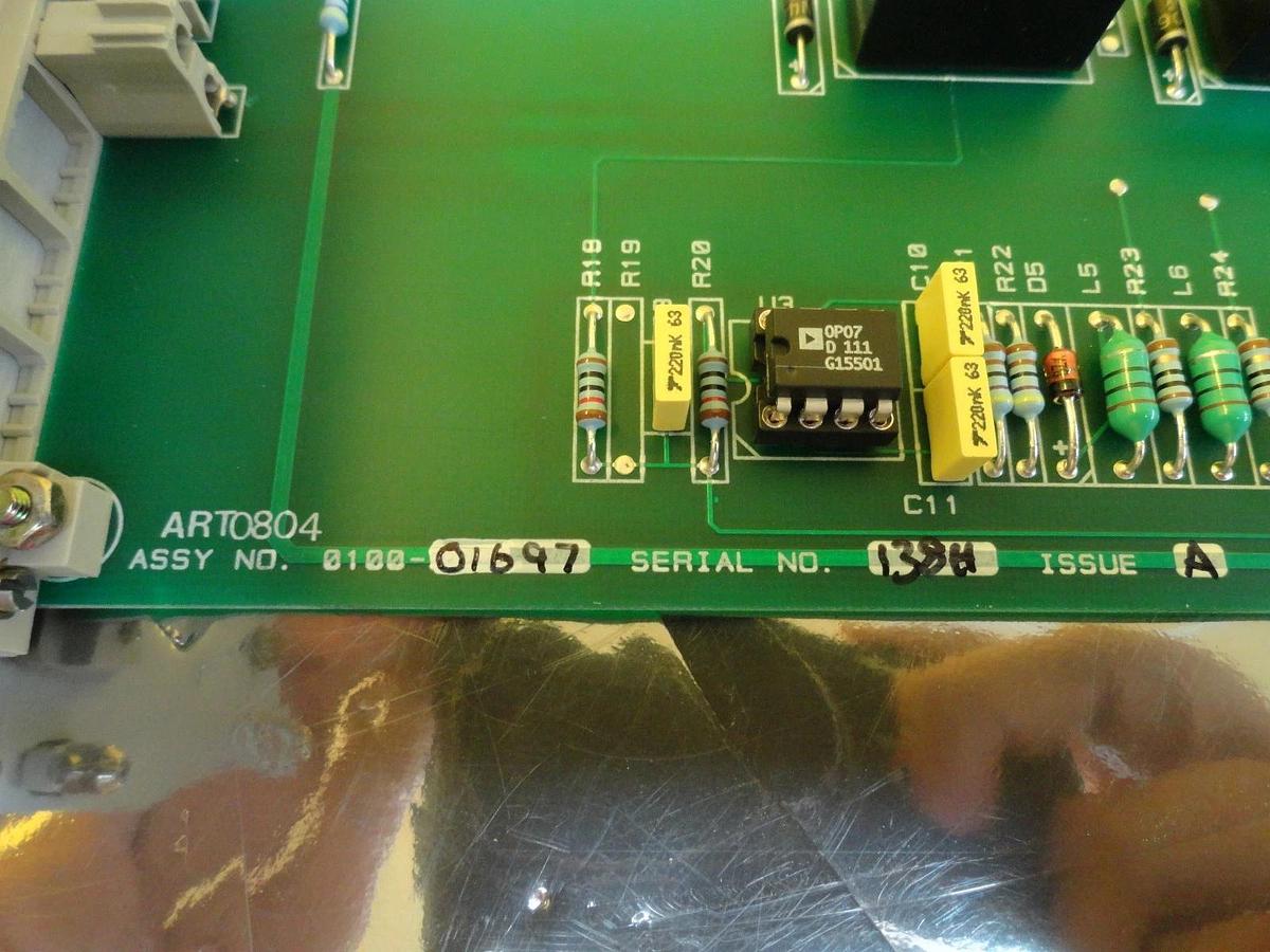 Used AMAT Applied Materials 0100-01697 Decel/Focus PSU Interface PCB Card Working