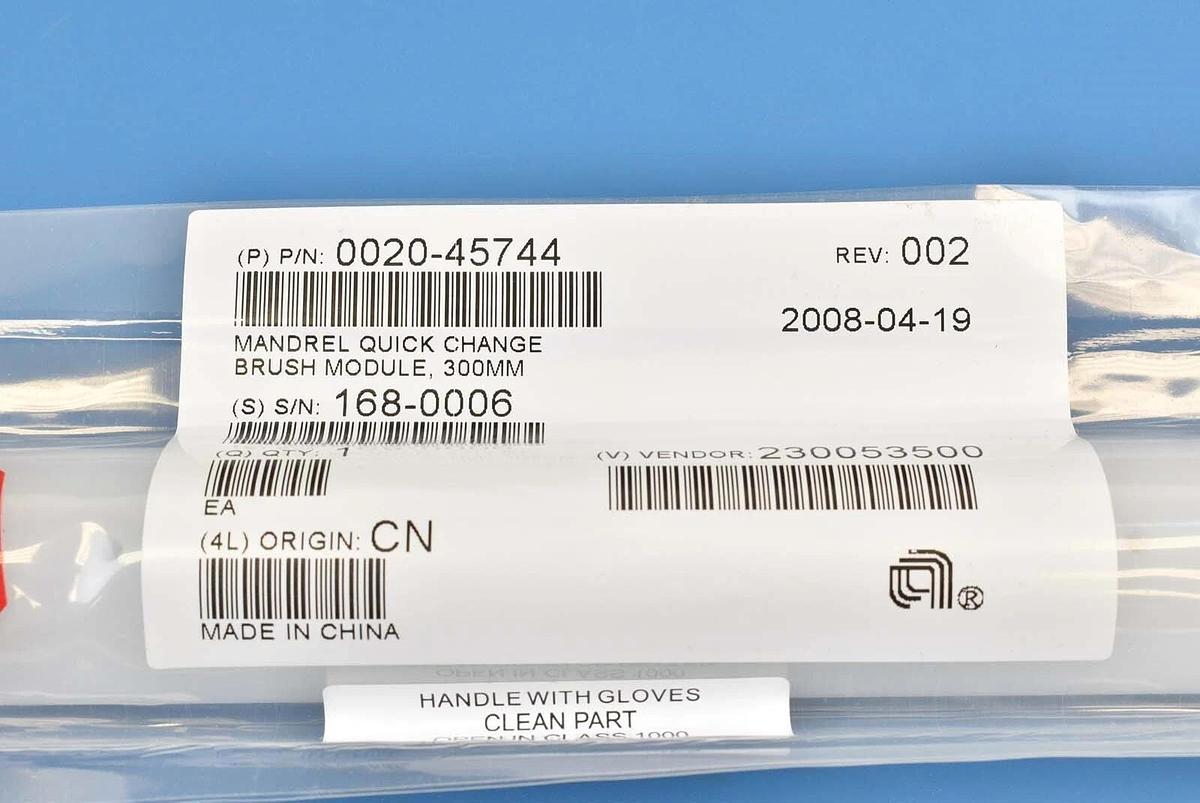 Used Applied Materials 0020-45744 Mandrel Quick Change Brush Module
