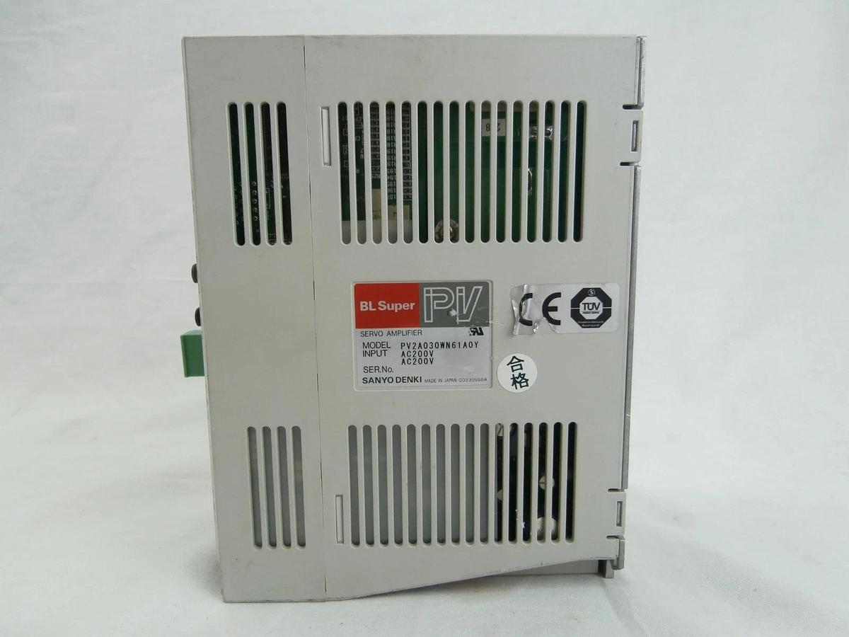 Used Sanyo Denki PV2A030WN61A0Y Servo Amplifier BL Super PV SERCOS Missing Door Used