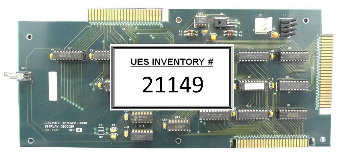 Used GaSonics 90-2609 Display Decoder PCB Rev. A A89-014-01 Aura A-2000LL Working