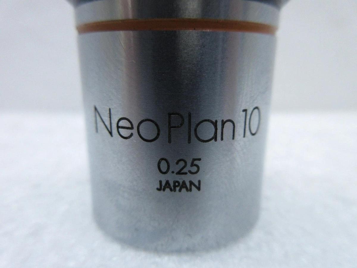 Used Olympus Microscopy NeoPlan10 Microscope Objective 0.25 Working Surplus