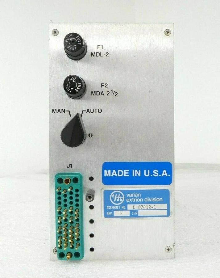 Used Varian Semiconductor D 07612-1 Beamline Vacuum System 7612001 No Relays As-Is