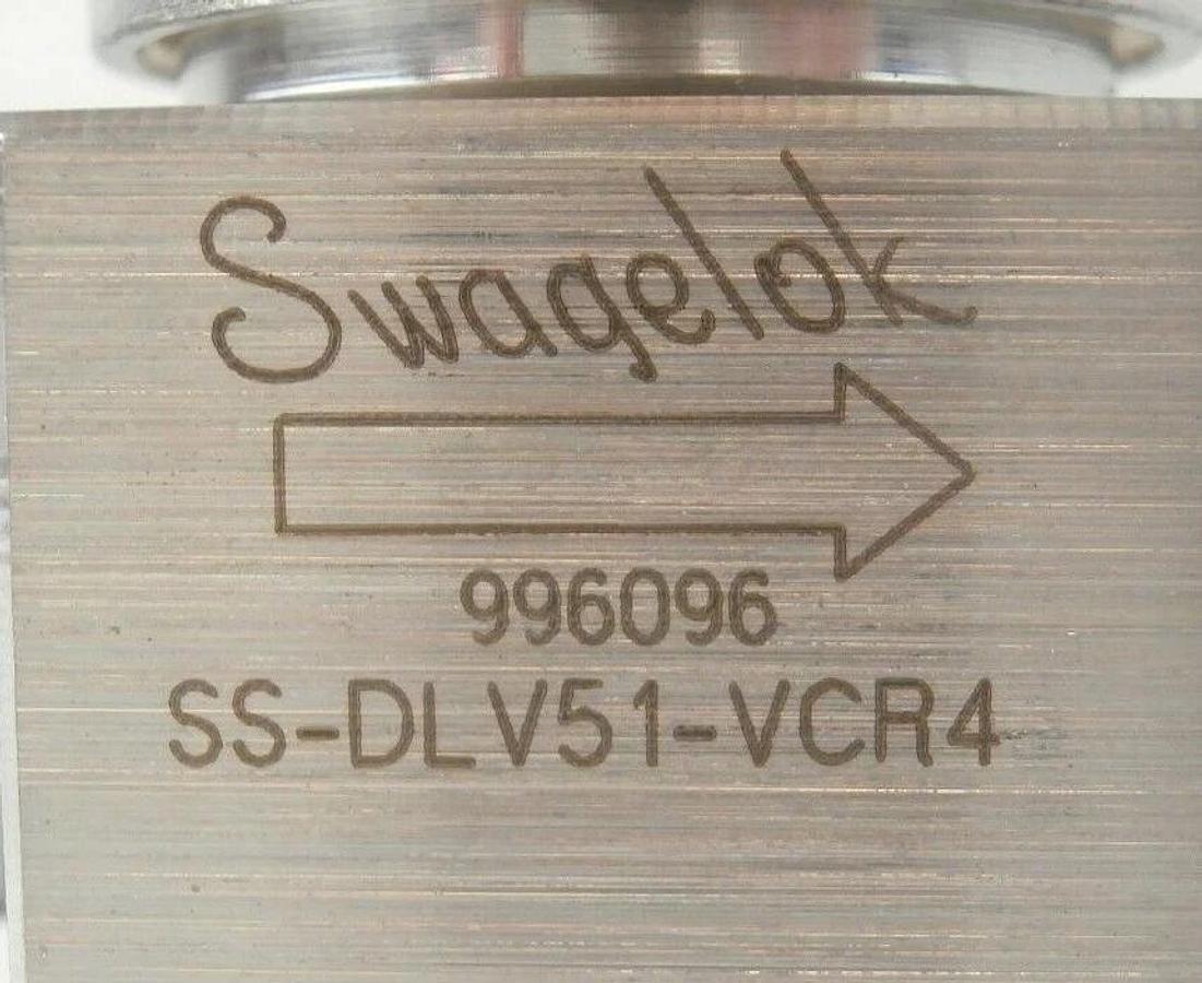 Used Swagelok SS-DLV51-VCR4 Manual High Pressure Valve Lot of 3 Epsilon 3000 Working