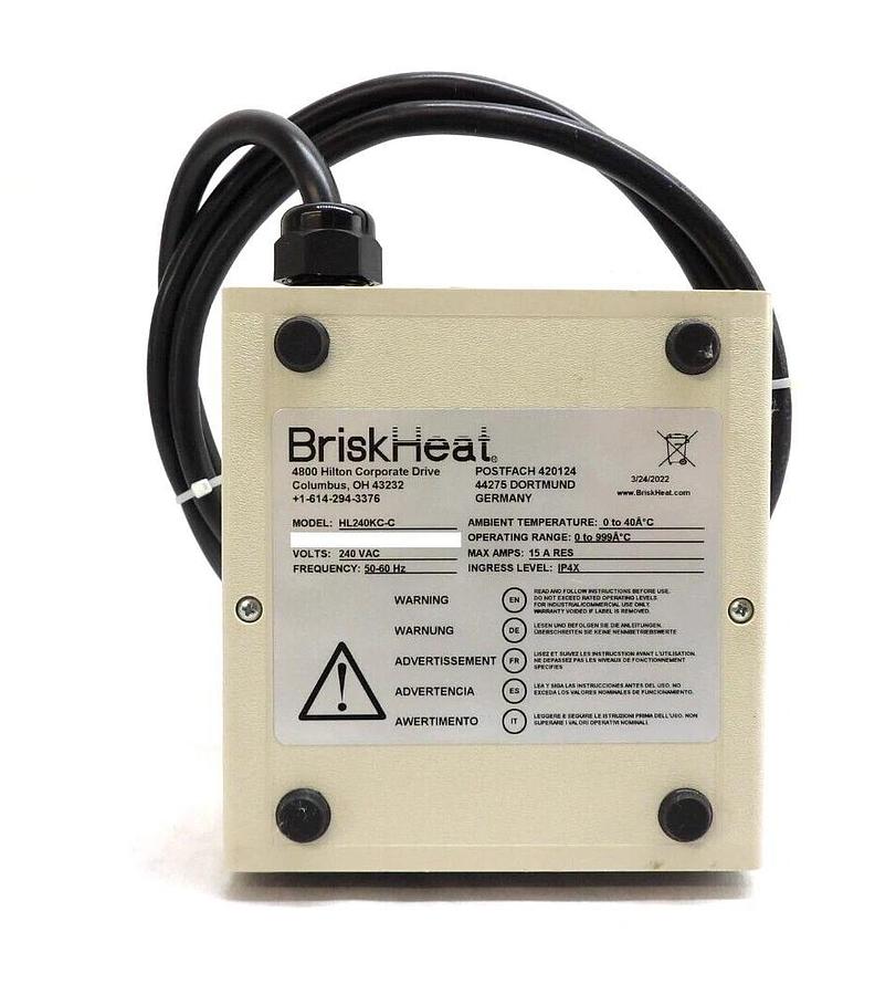 Used BriskHeat HL240KC-C Digital Temperature Controller Module Working Surplus