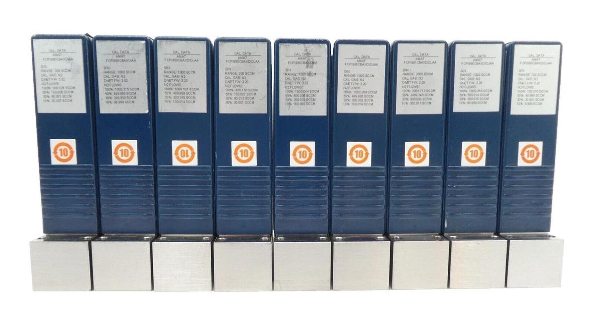 Used Aera PI-98 Series Mass Flow Controller MFC Reseller Lot of 9 Working Surplus