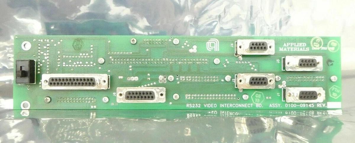Used AMAT Applied Materials 0100-09145 RS232 Video Interconnect PCB