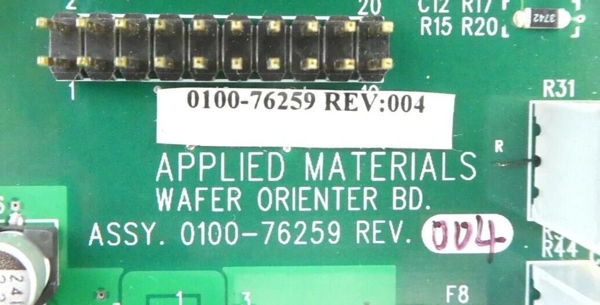 Used AMAT Applied Materials 0100-76259 Wafer Orienter PCB Card Working Surplus