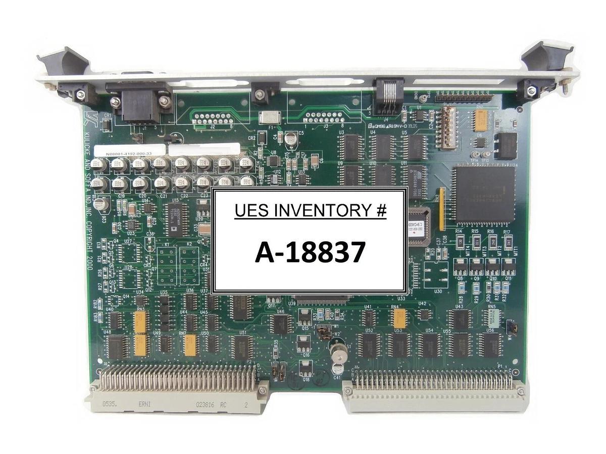 Used Kulicke & Soffa N08001-4192-000-33 I/O TEMP PCB Card 8001-4192 Working Surplus