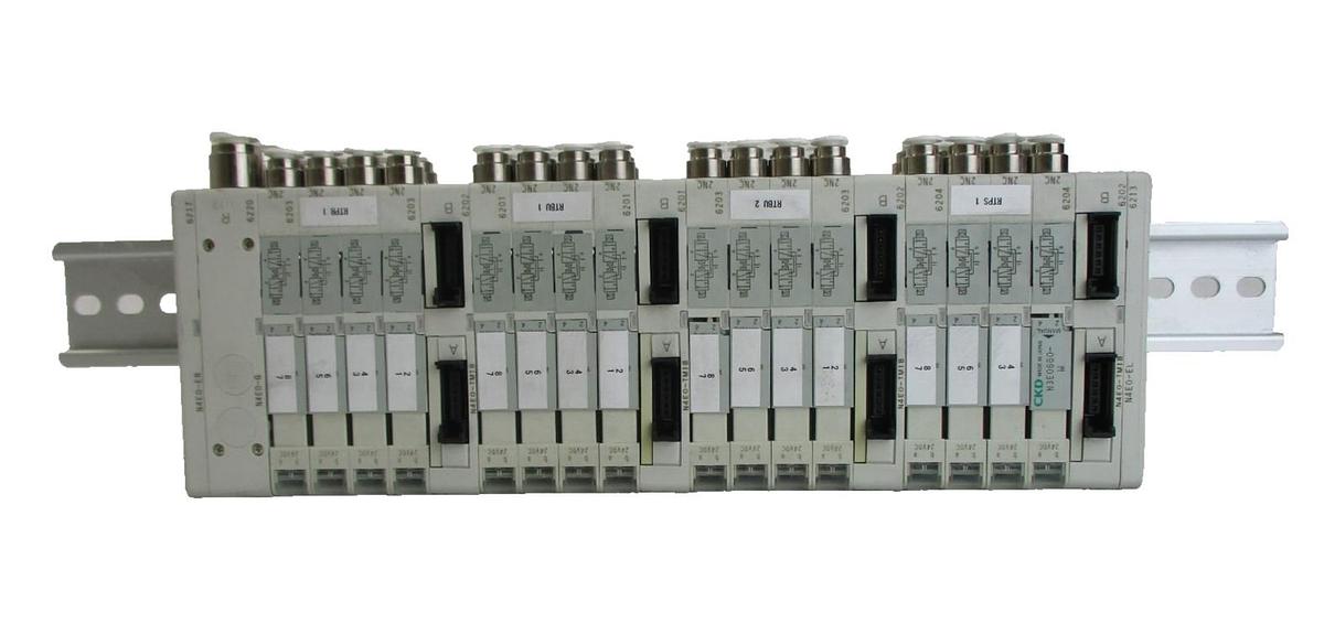Used CKD N4E0 Series 16-Port Manifold TEL Tokyo Electron Lithius Used Working