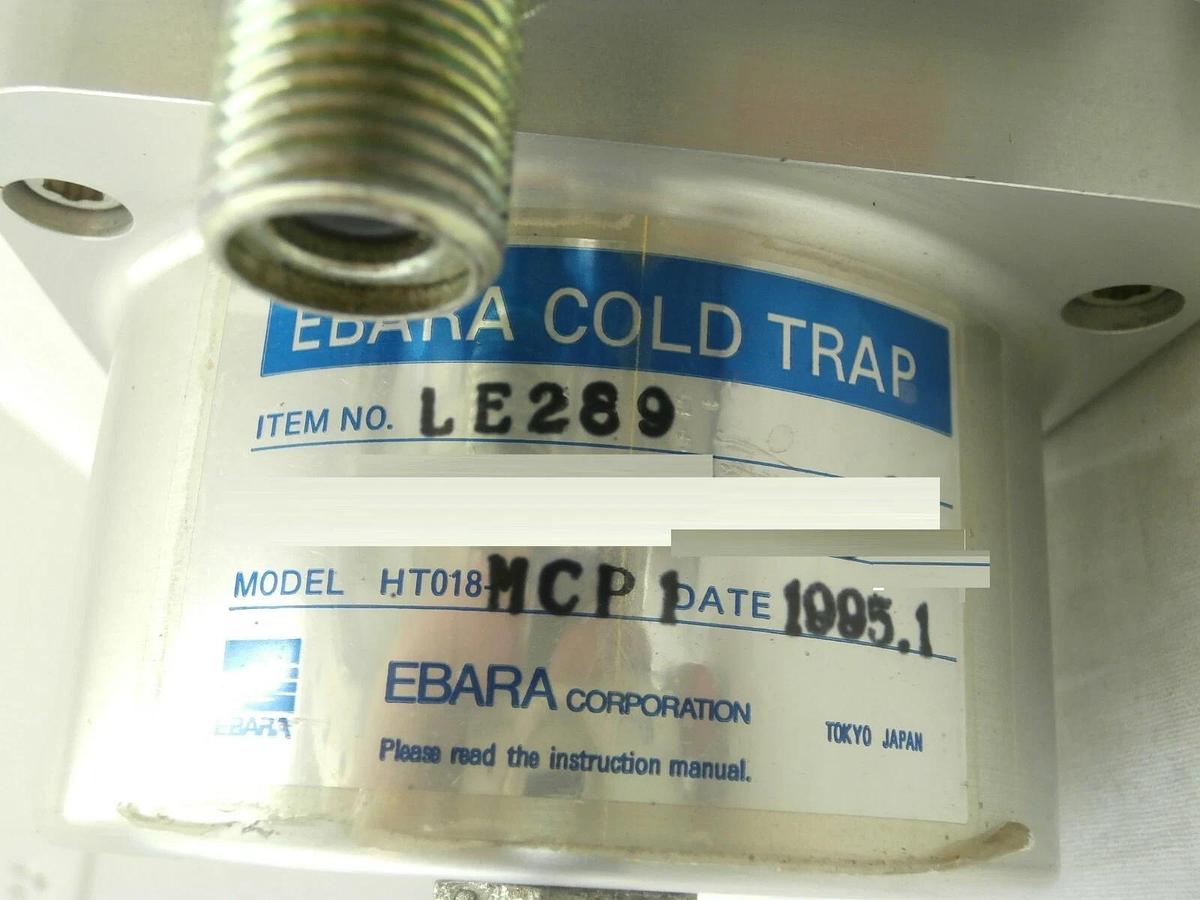 Used Ebara LE-289 Cold Trap Turbomolecular Pump Assembly HT-018-MCP1 Varian Working