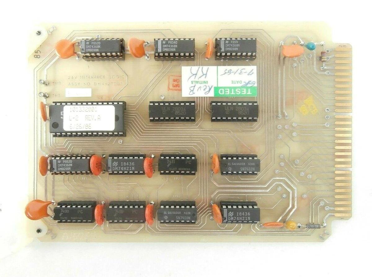 Used Varian Semiconductor VSEA DH4327001 24v Interface Logic PCB Card Working Surplus