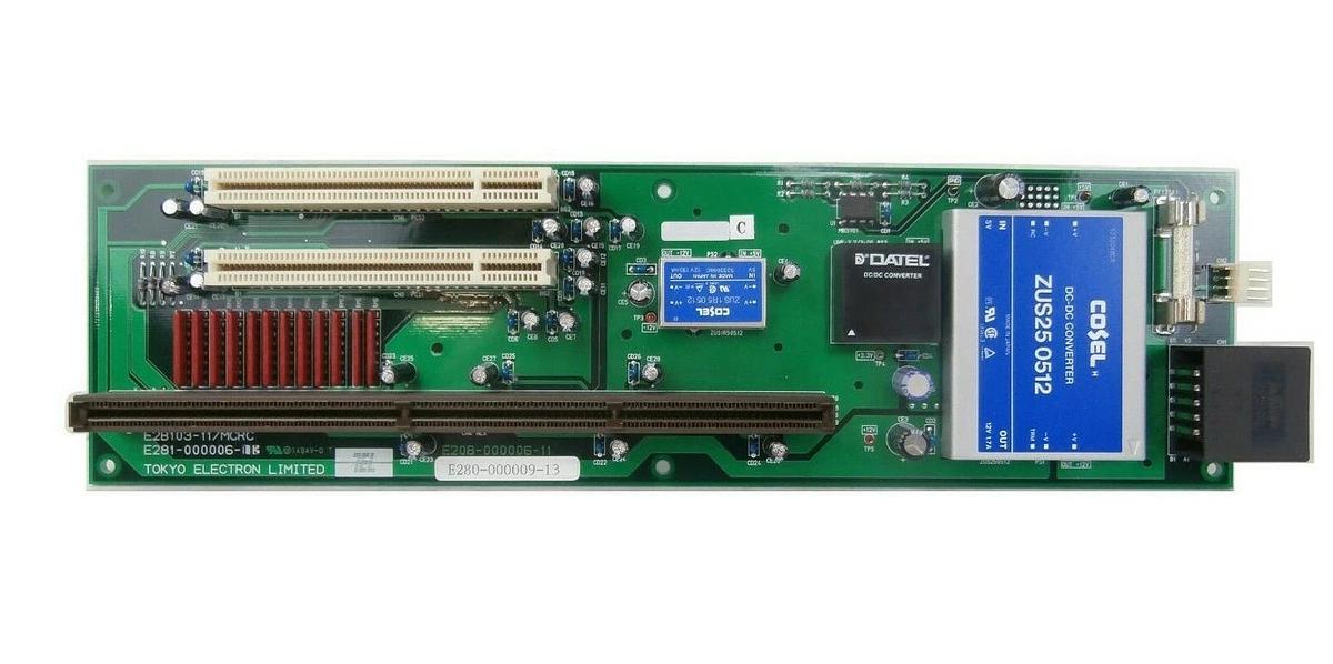 Used TEL Tokyo Electron E281-000006-13 Backplane PCB E2B103-11/MCRC ECC2 Telius Spare