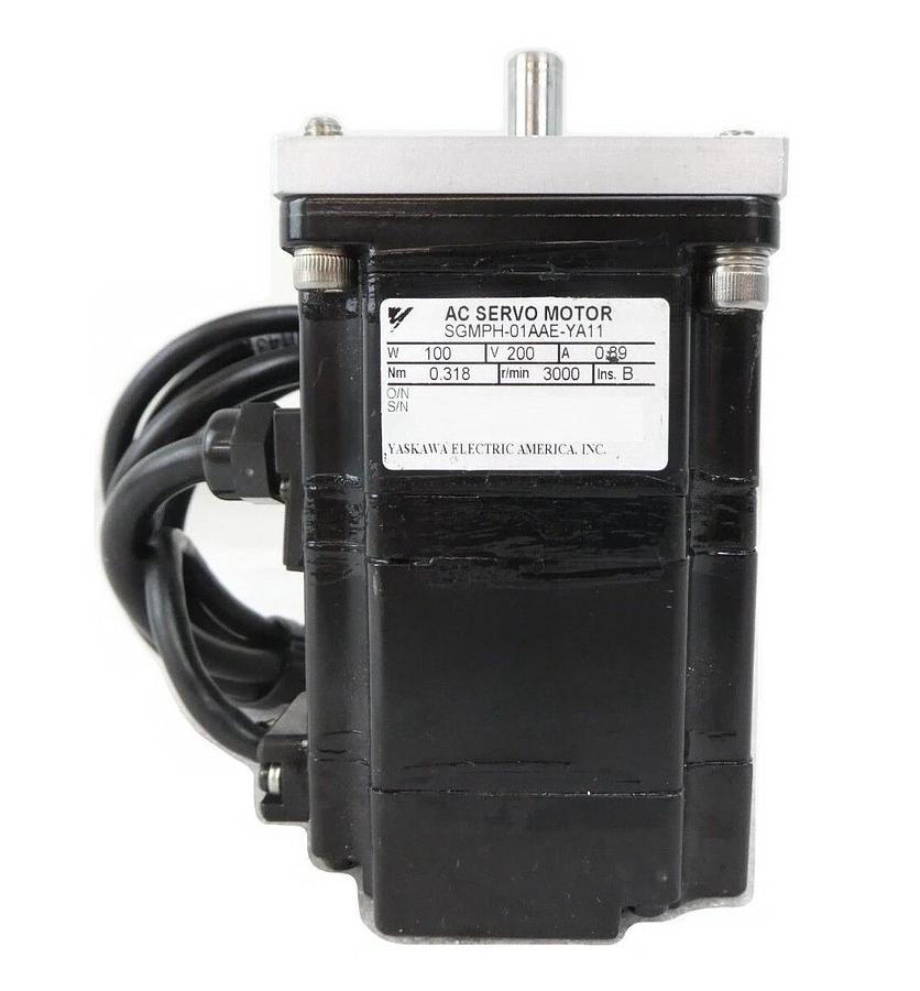 Used Yaskawa Electric SGMPH-01AAE-YA11 AC Servo Motor AMAT 1080-00143 Working Surplus