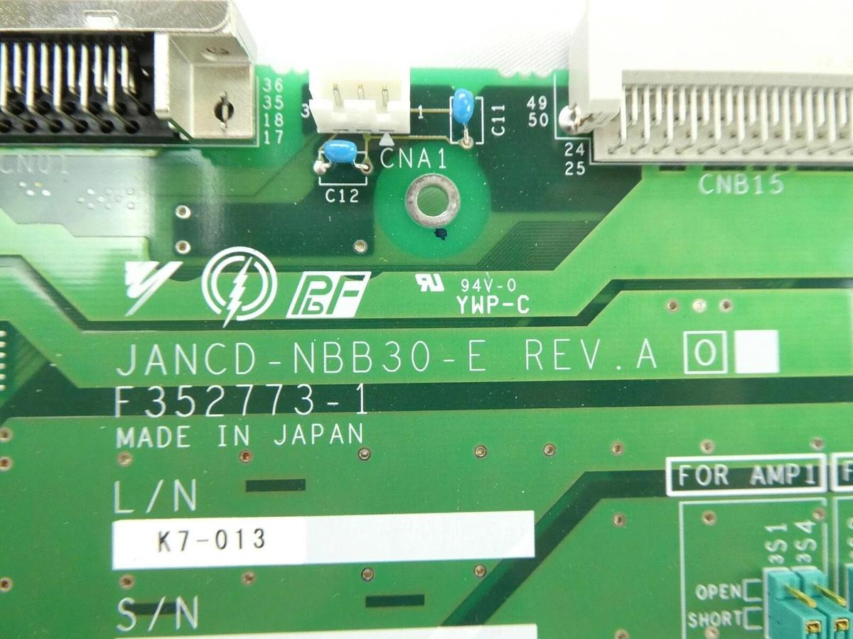 Used Yaskawa Electric JANCD-NBB30-E Backplane Baseboard PCB F352773-1 Nikon Spare
