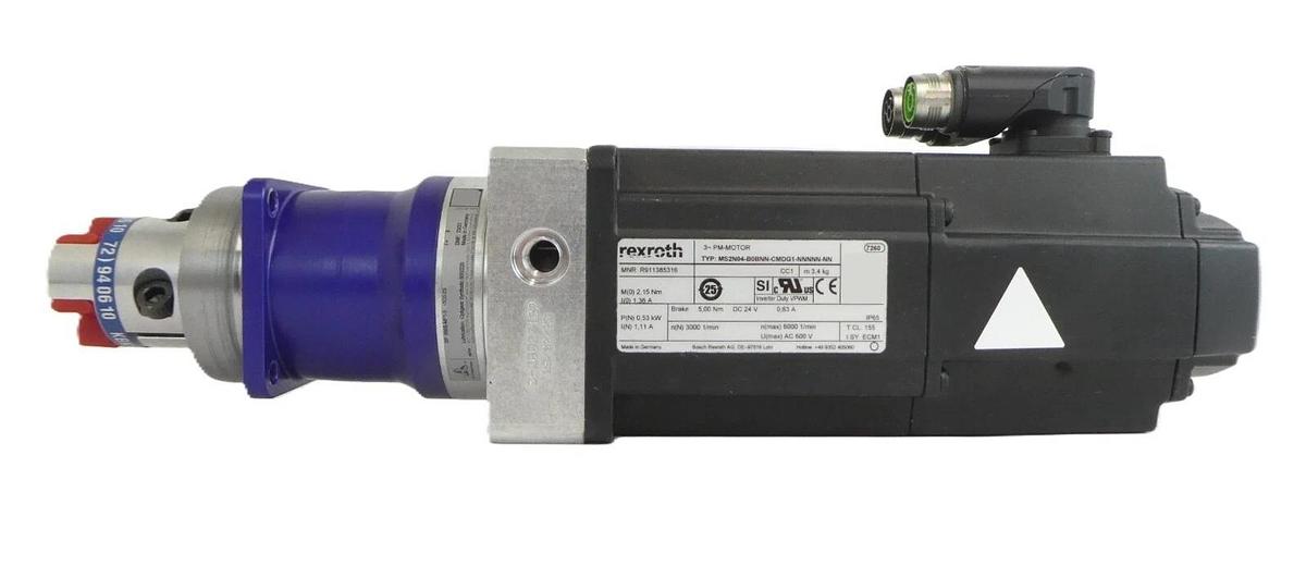 Used Rexroth MS2N04-B0BNN-CMDG1-NNNNN-NN Servo Motor SP 060S-MF1-3-1C0-2S Working