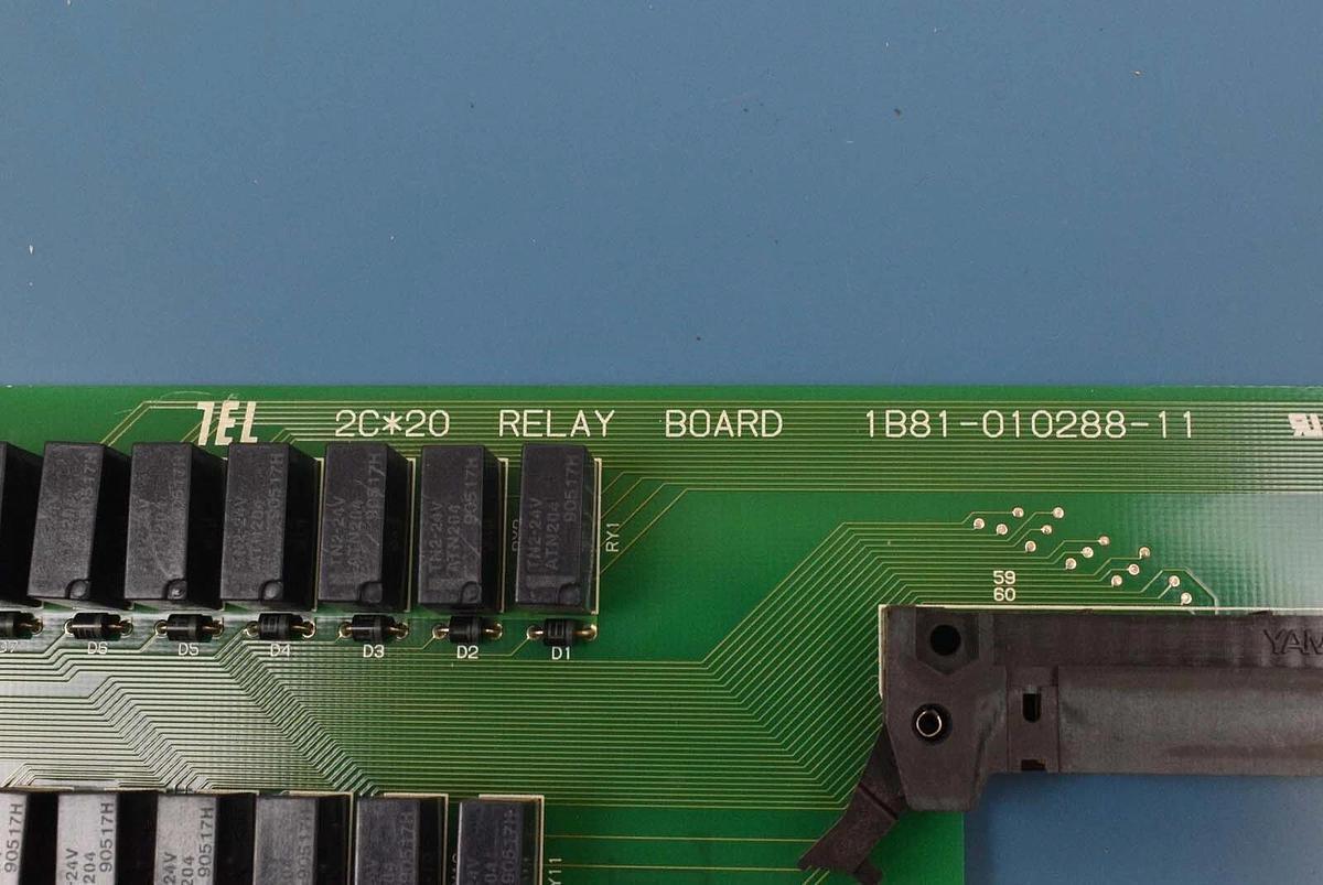 Used Tokyo Electron 1B81-010288-11 PCB 2C-20 Relay Board