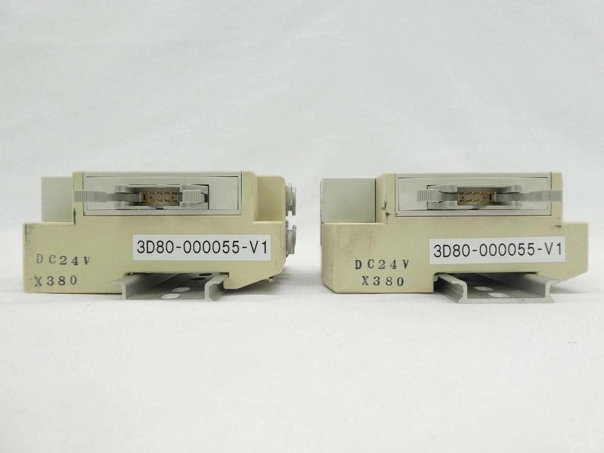 Used SMC 1-Port Pneumatic Manifold TEL Tokyo Electron 3D80-000055-V1 Lot of 2 Working