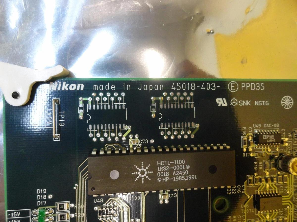 Used Nikon 4S018-403-Ⓔ Processor PCB Card PPD3S NSR-S204B Step-and-Repeat Working