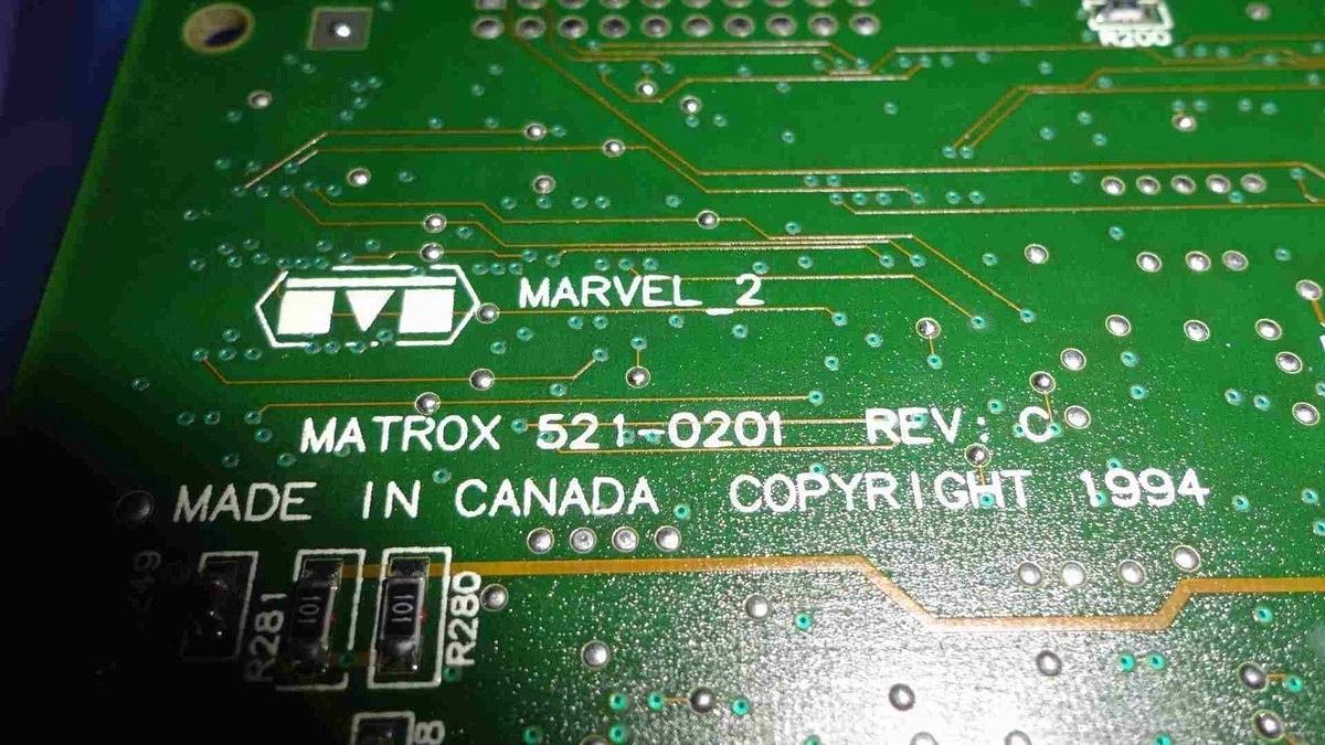 Used Marvel 2 Matrox PCB 521-0201 Rev C Circuit Board KLA-Tencor AIT I Used Working