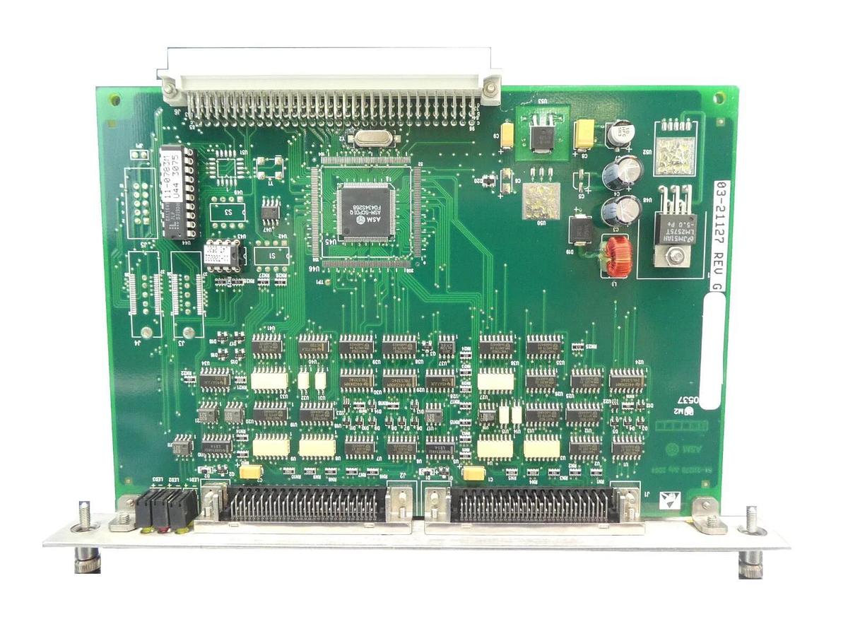 Used ASM Advanced Semiconductor Materials 03-21127 PCB Card Rev. G 02-15467-01 Spare