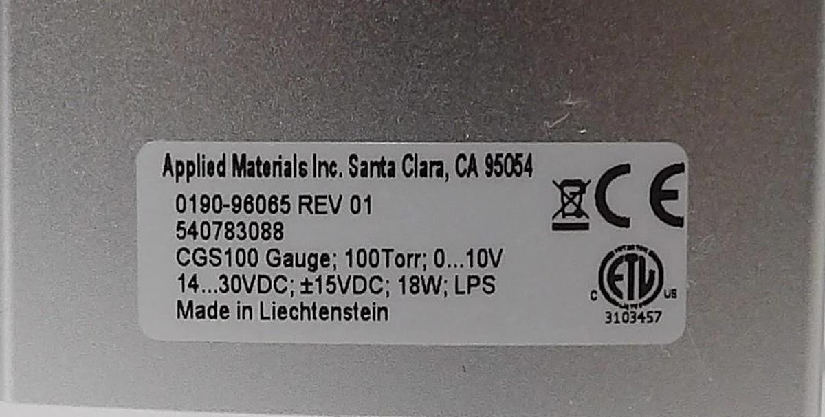 Used AMAT Applied Materials 0190-96065 Capacitance Gauge CGS100 Lot of 2 Working