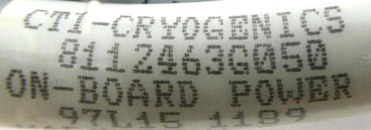 Used CTI-Cryogenics 8112463G050 Cryo Pump Power Cable 5 Foot Reseller Lot 4 Working