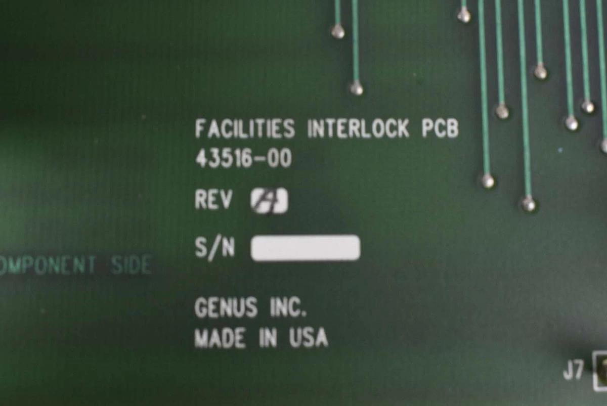 Used Genus 43516-00 PCB Facilities Interlock