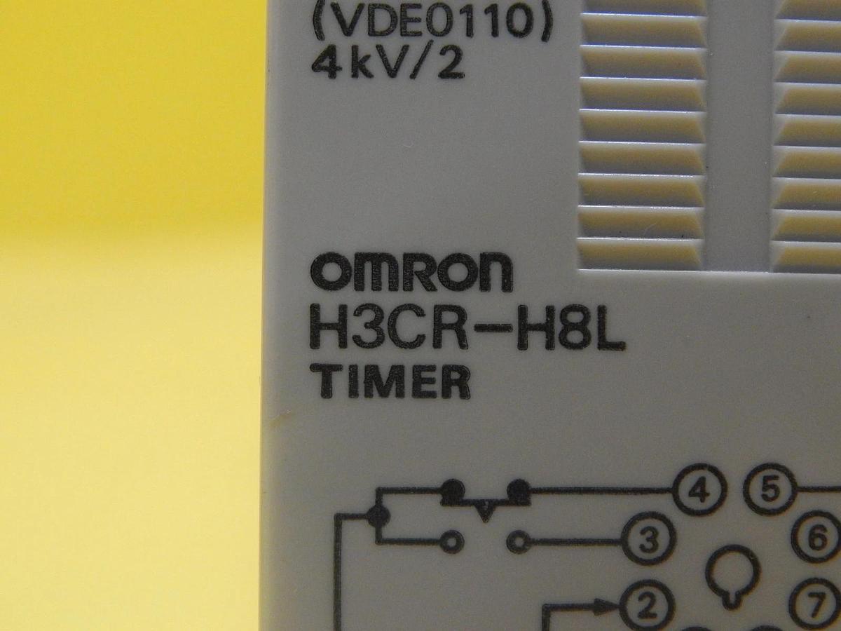 Used Omron H3CR Analog Timer Lot of 4 H3CR-H8L H3CR-A8 TEL Tokyo Electron PR300Z Used