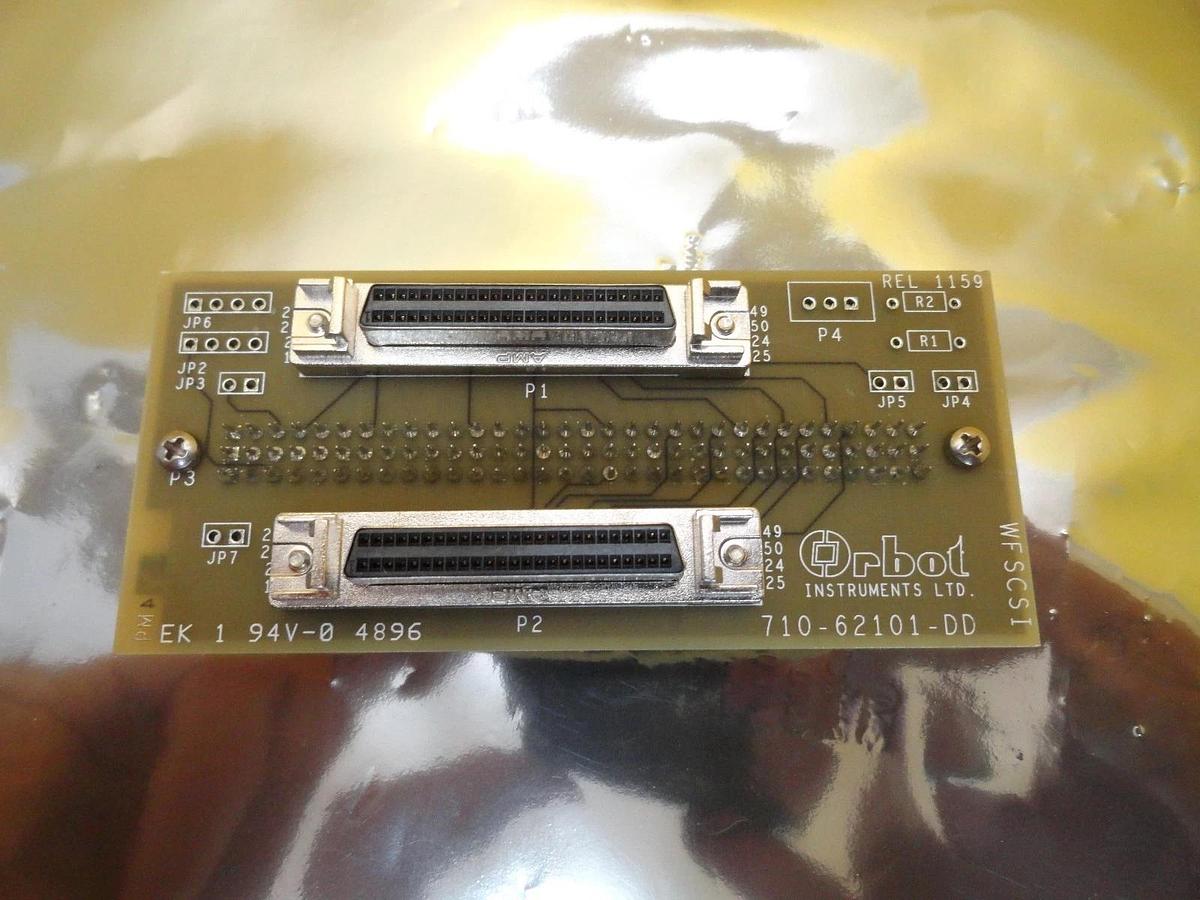 Used Orbot Instruments 710-62101-DD WFSCSI PCB Connector Board Lot of 2 Used Working
