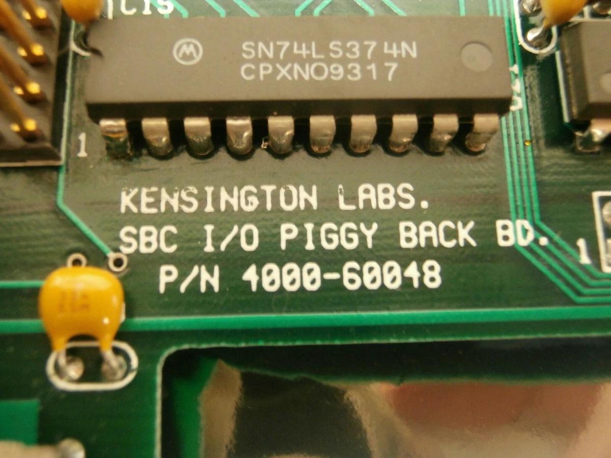 Used Kensington Laboratories 4000-60048 SBC I/O Piggy Back Board PCB Used Working