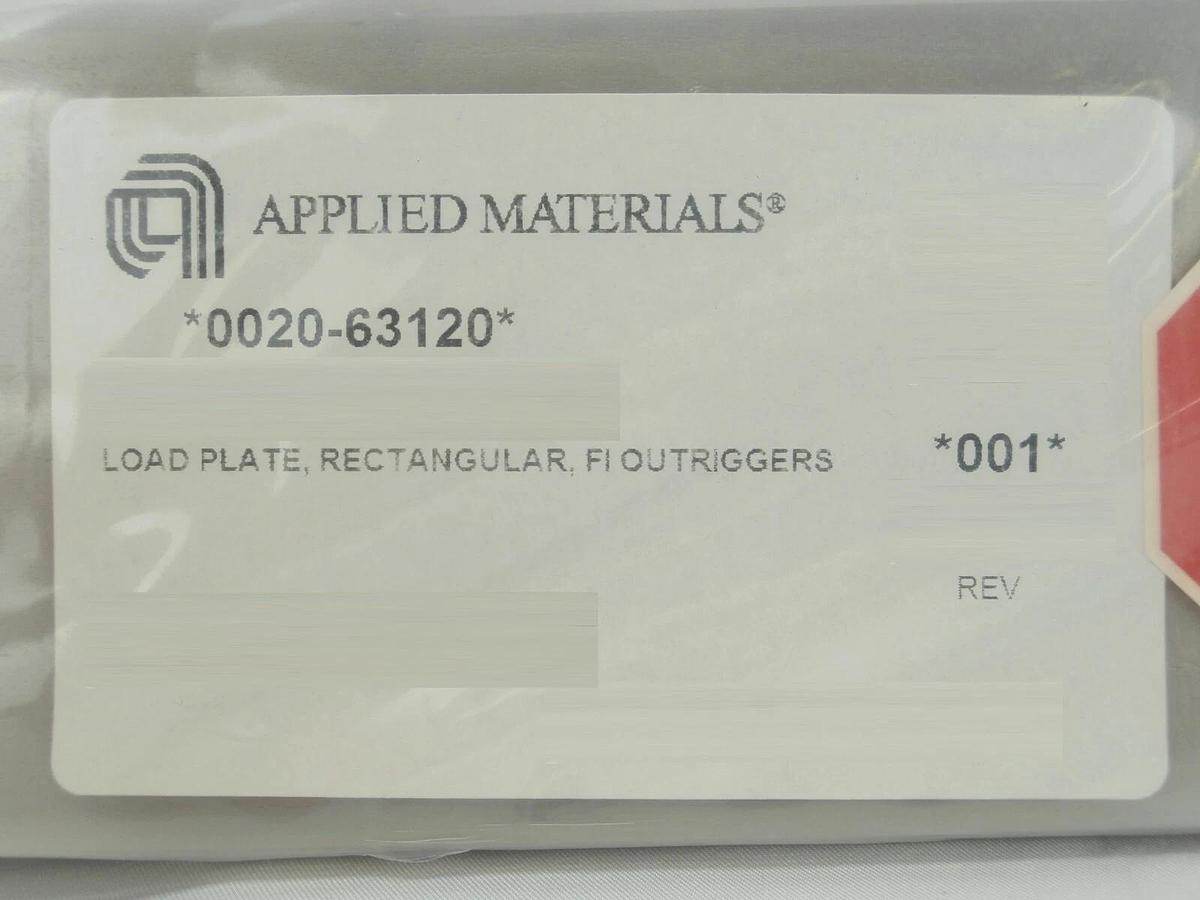 AMAT Applied Materials 0020-63120 FI Outriggers Rectangular Load Plate New
