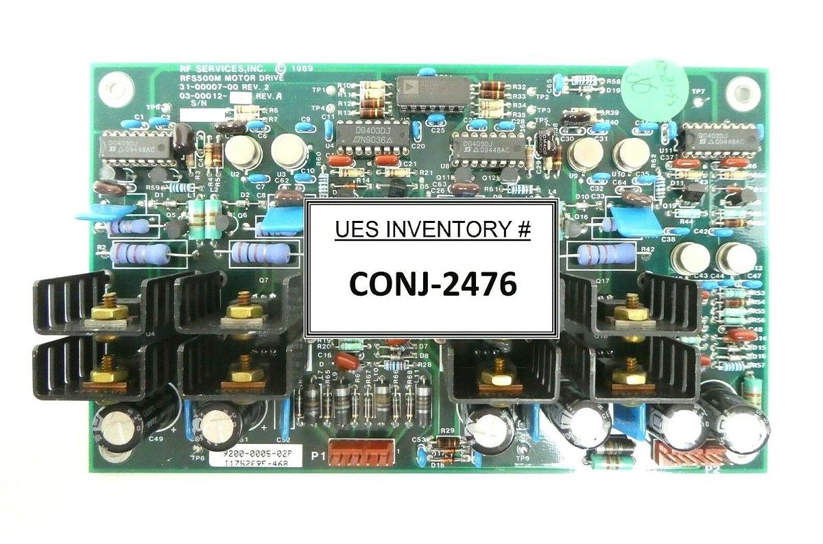 Used RF Services 9200-0005-02 RFS 500M Motor Drive PCB RF Match 31-00007-00 Working
