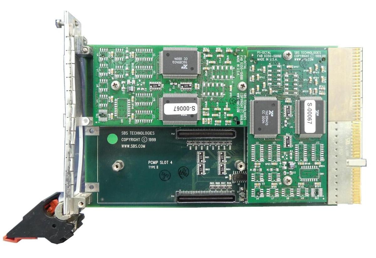 Used SBS Technologies MC-303 CARRIER PCB Card 0330-1586A P1-OCTAL Working Surplus
