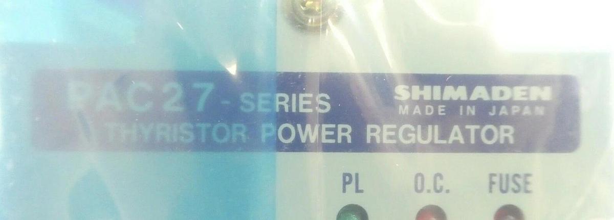 Shimaden PAC27P415-03001P110 Thyristor TEL Tokyo Electron TRF-485 New Surplus