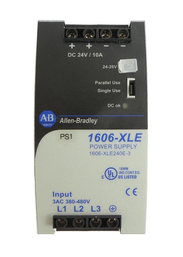 Used AB Allen-Bradley 1606-XLE240E-3 PLC Automation Power Supply 1606-XLE Working