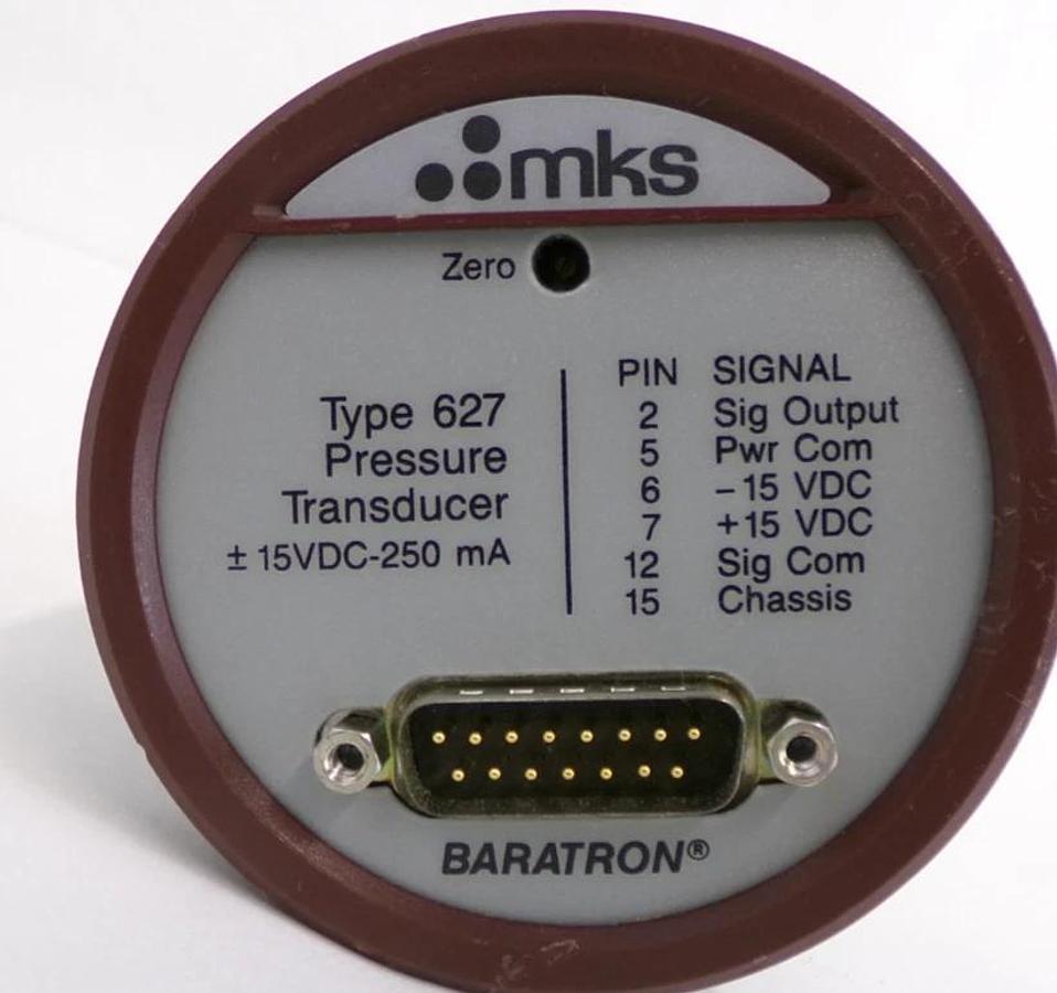 Used MKS Instruments 627A-15359 Baratron Capacitance Manometer Working