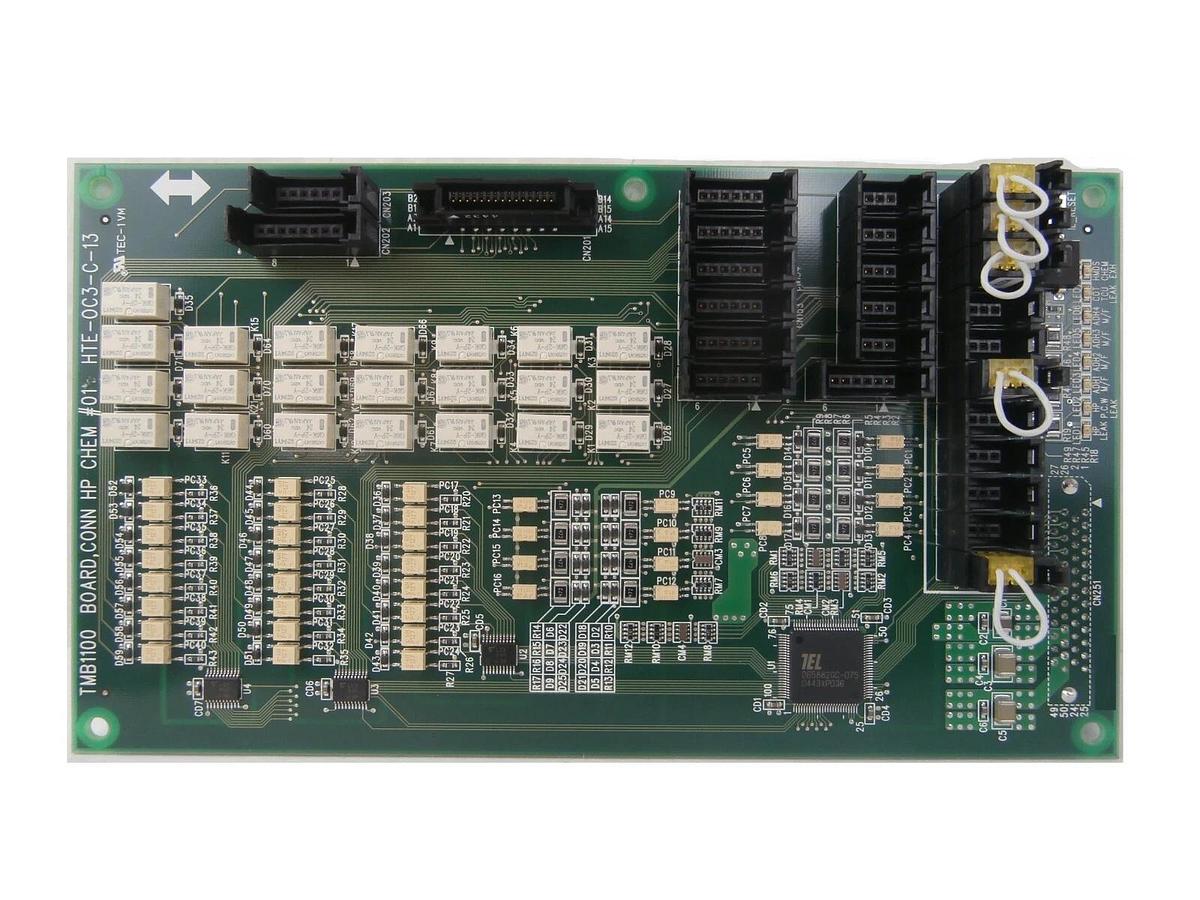 Used TEL Tokyo Electron HTE-0C3-C-13 CONN HP CHEM #01 PCB TMB1100 Lithius Working