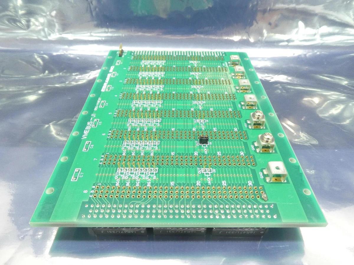Used EBRAINS 650-VME8T Backplane PCB VMEBUS-J1 Nikon NSR FX-601F Working Surplus