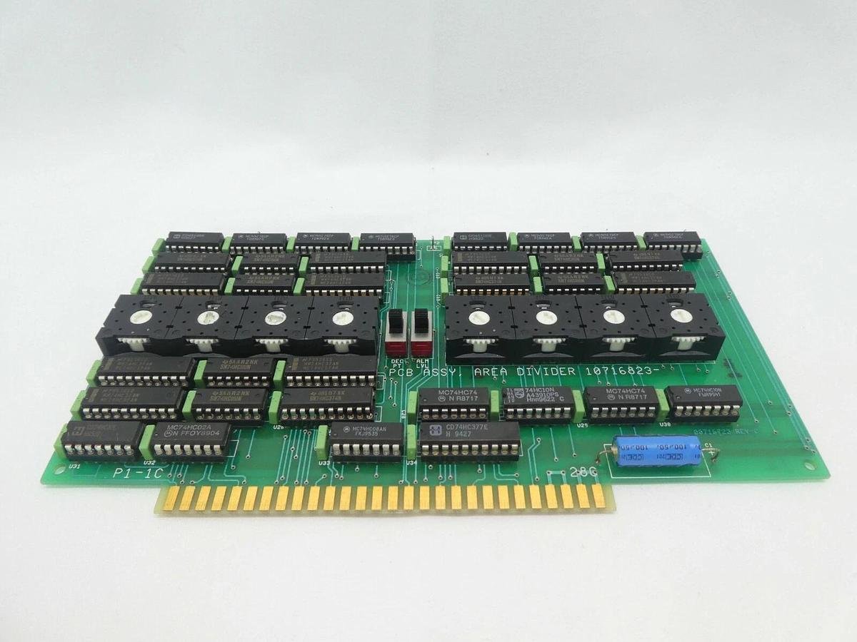 Used Varian Semiconductor VSEA 10716823 Area Divider PCB Card Working Surplus