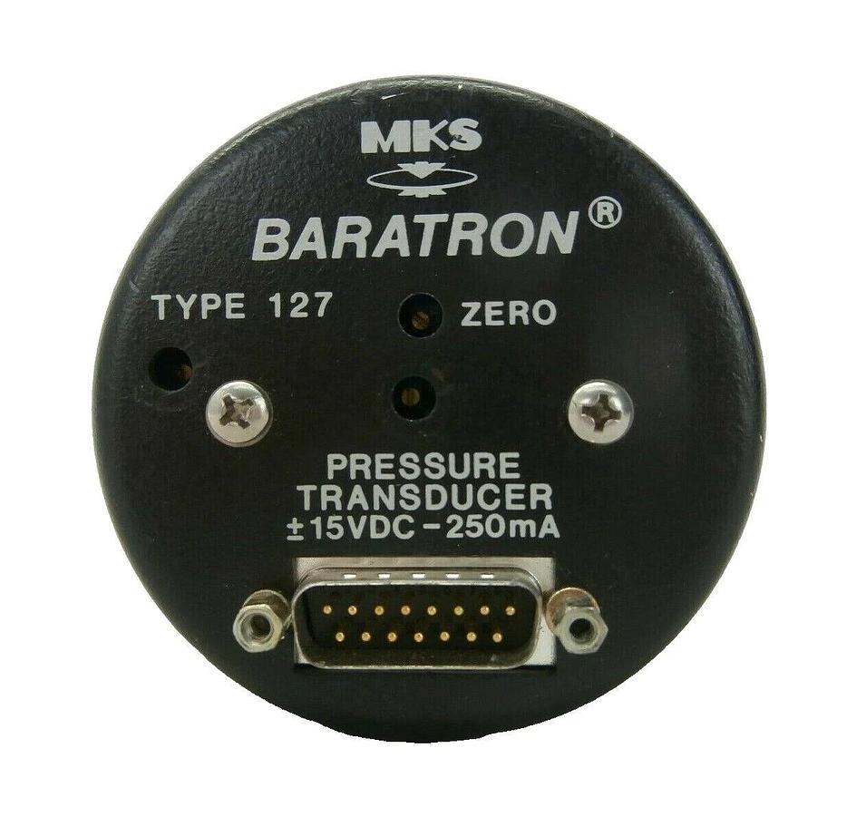 Used MKS Instruments 127AA-00001E Baratron Pressure Transducer 127 Tested Working