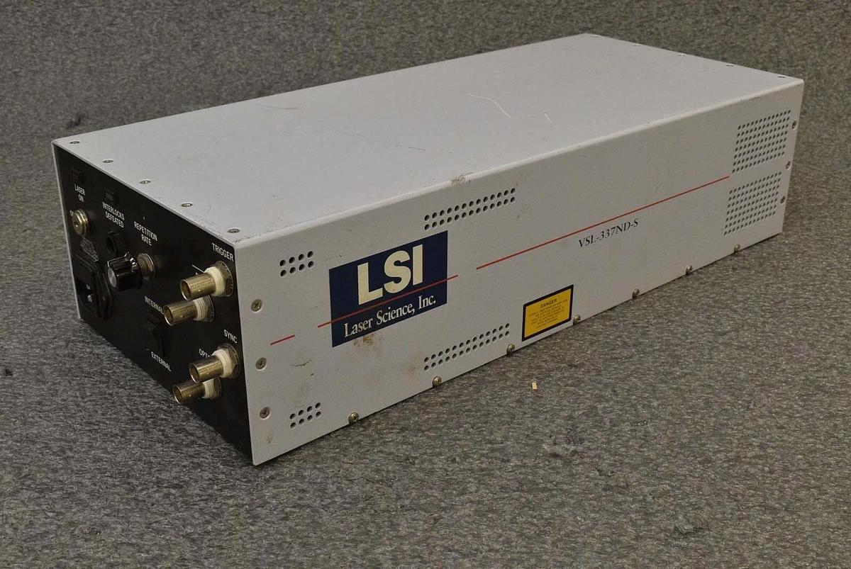 Used LSI Laser Science VSL-337ND-S Pulsed UV Air-Cooled Nitrogen Laser System Surplus
