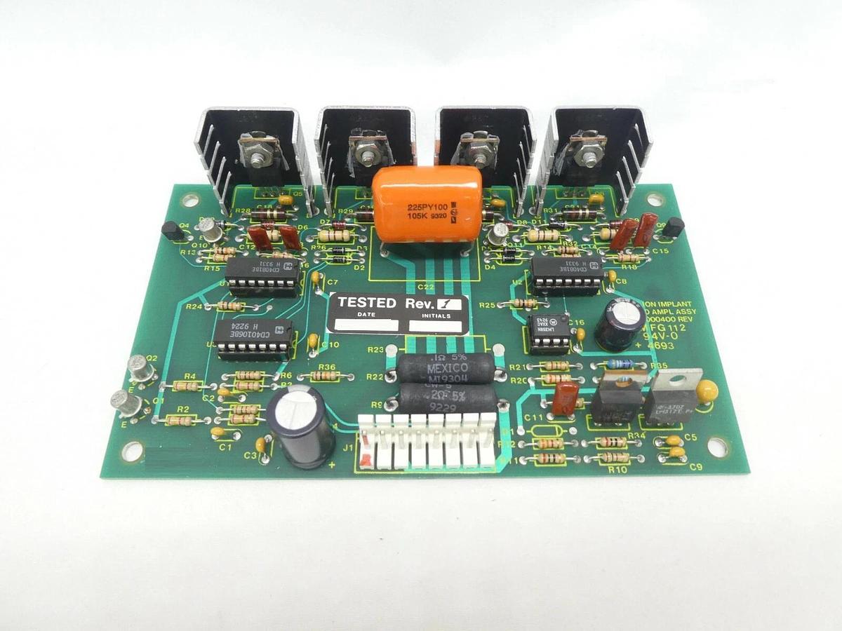 Used Varian Semiconductor VSEA E15000400 ASM Ion Implant Servo Amplifier PCB Rev. 1