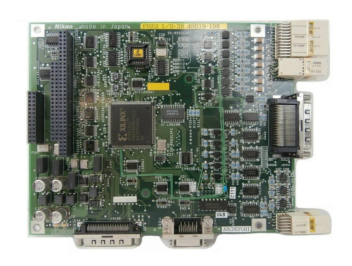 Used Nikon 4S019-198 Processor PCB PRE2 1/O-3B Nikon NSR Series Working Surplus