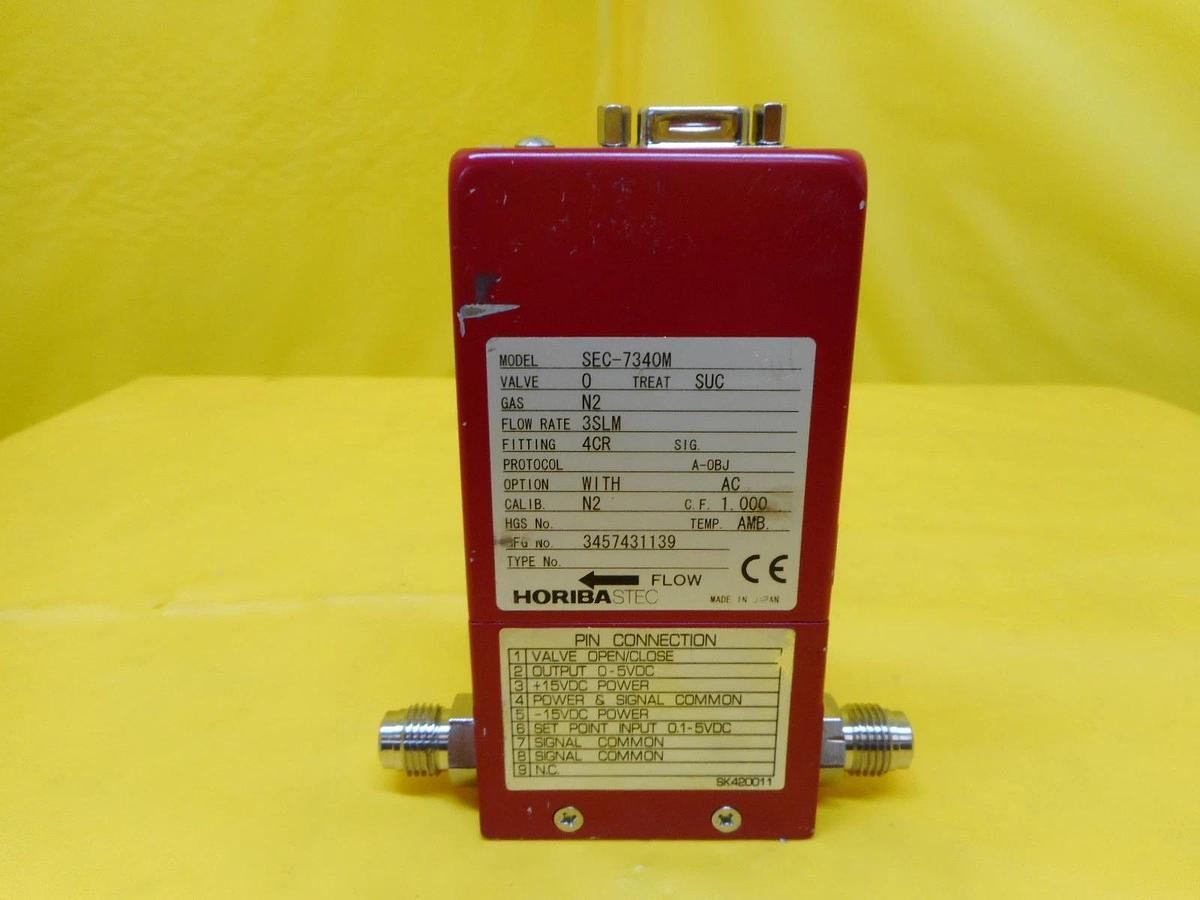 Used Horiba STEC SEC-7340M MFC Mass Flow Controller SEC-7340 3 SLM N2 Used Working