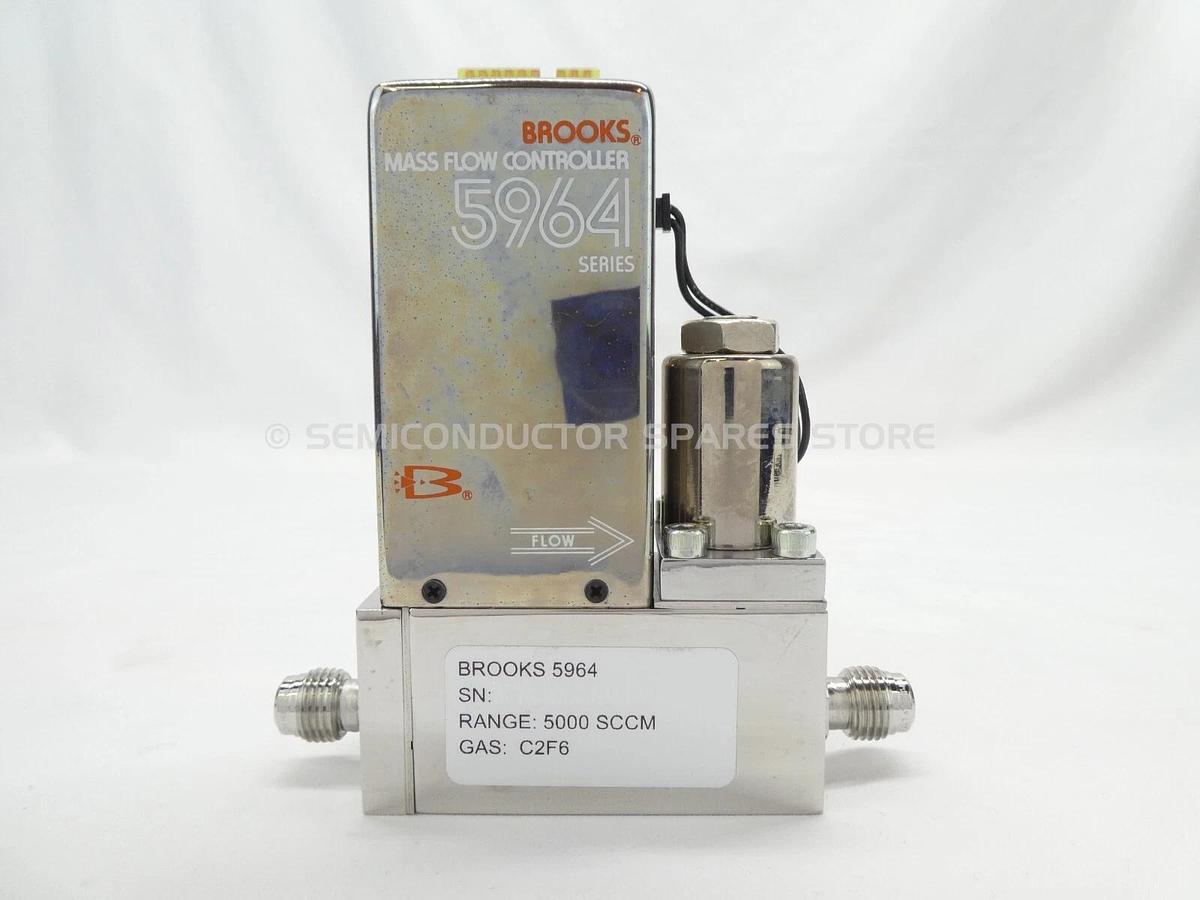 Refurbished Brooks 5964 Mass Flow Controller MFC 5000 SCCM C2F6 Lot of 2 OEM Refurbished