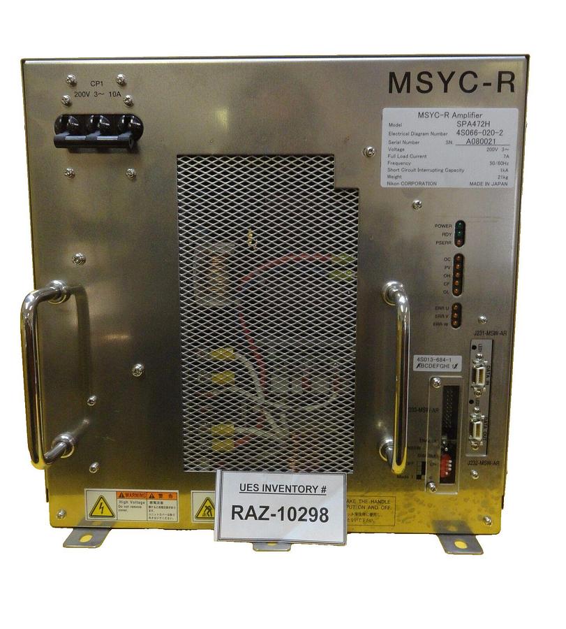 Used Nikon Precision 4S066-020-2 MSYC-R Amplifier Module SPA472H 4S013-684-1 Working
