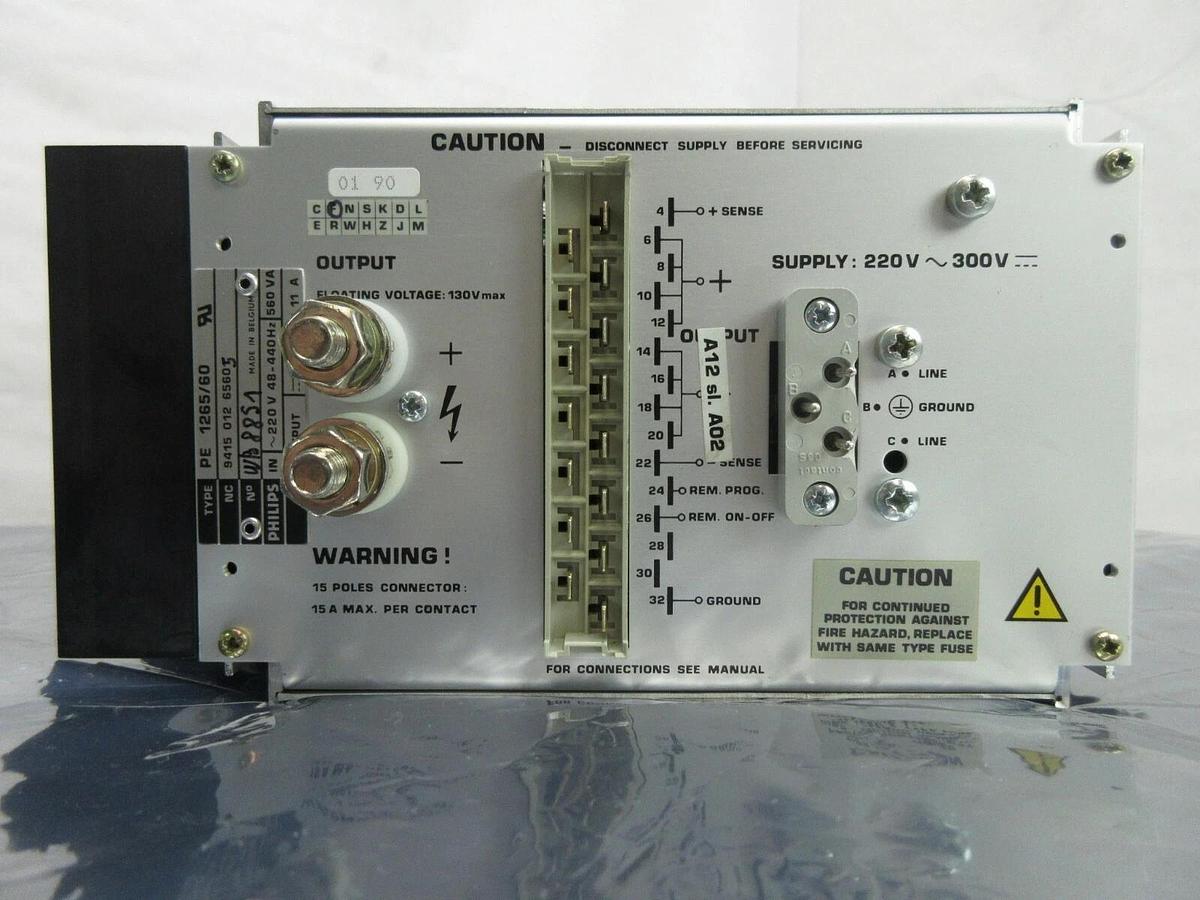 Used Philips 9415 013 65605 Power Supply PCB Card PE 1265/60 ASML PAS 5000/2500 Used