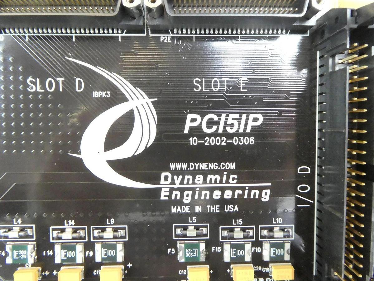 Used Dynamic Engineering 10-2002-0306 5-Slot PCI IndustryPack PCI5IP PCB Card Working