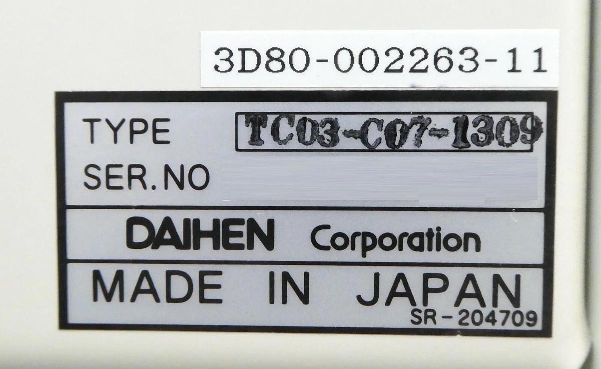 Used Daihen RGA-50E HF RF Power Generator TEL Tokyo Electron 3D80-002263-11 Working