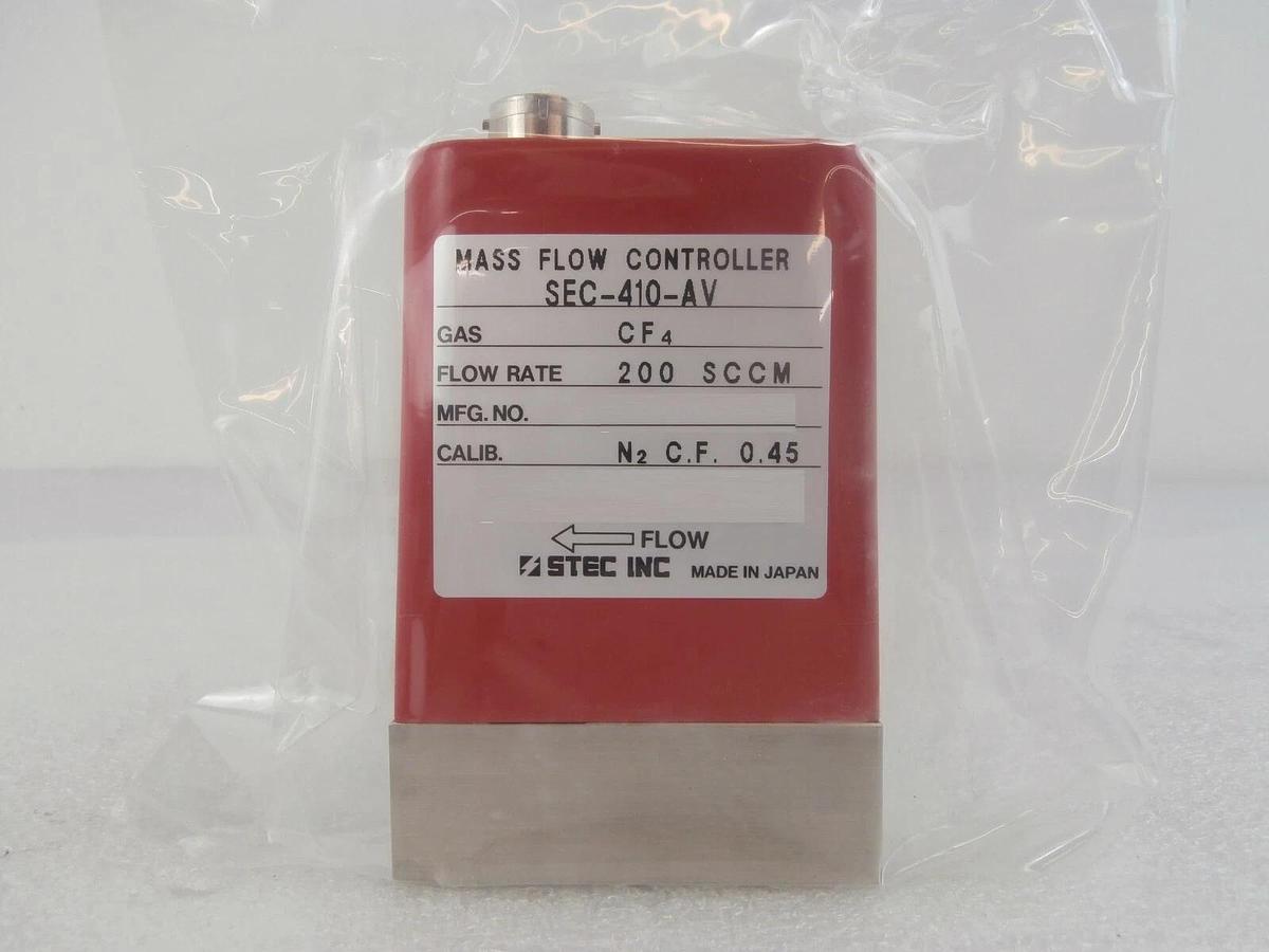 STEC SEC-410-AV Mass Flow Controller MFC SEC-410 200 SCCM CF4 New Surplus